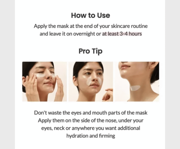 Bio-Collagen Real Deep Mask 34g — Deep Hydrating Probiotic Hydrogel Sheet Mask