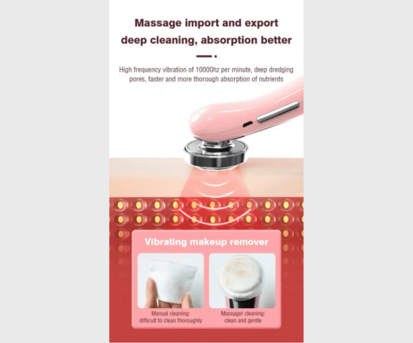 4 Pixie EMS Massager RF & EMS Anti-Aging Facial Massager – Deep Clean & Skin Tightening