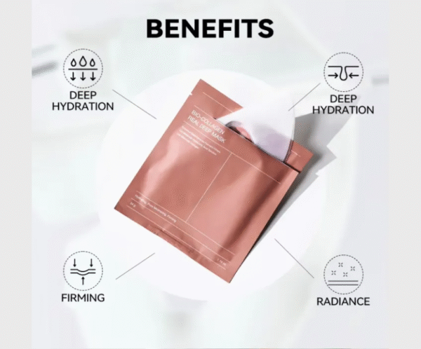Bio-Collagen Real Deep Mask 34g — Deep Hydrating Probiotic Hydrogel Sheet Mask