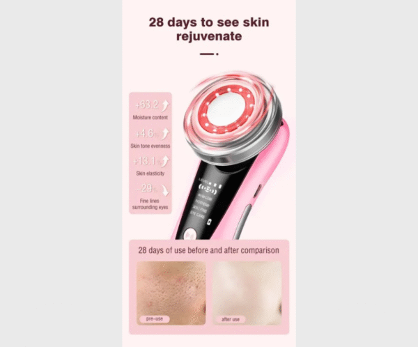 8 Pixie EMS Massager RF & EMS Anti-Aging Facial Massager – Deep Clean & Skin Tightening