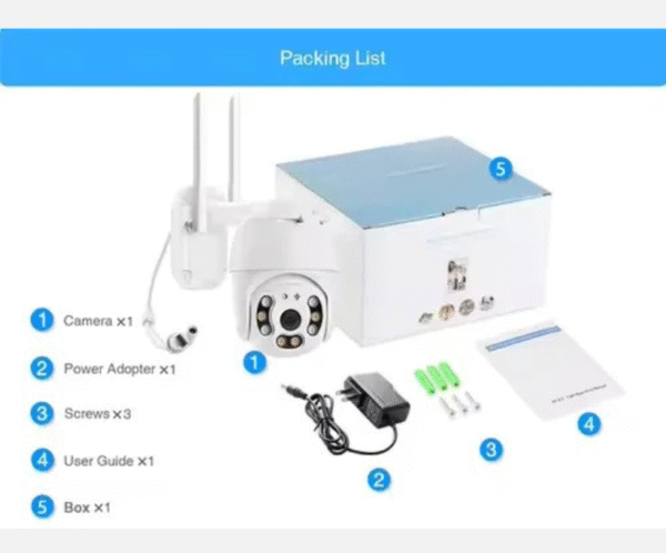 Outdoor Waterproof Camera 1080P IP66 PTZ WiFi IP Security Camera