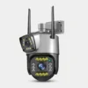 V380 Pro IP66 Waterproof Dual Lens Outdoor WiFi Security Camera with Night Vision and Motion Detection