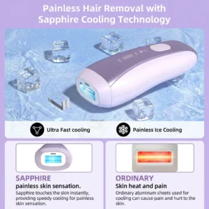 Fast Flash Sapphire Lens Cooling IPL 2.0 painless at home hair removal device Pakistan