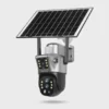 V380 Pro 4G solar camera with dual lens and IP66 waterproof body